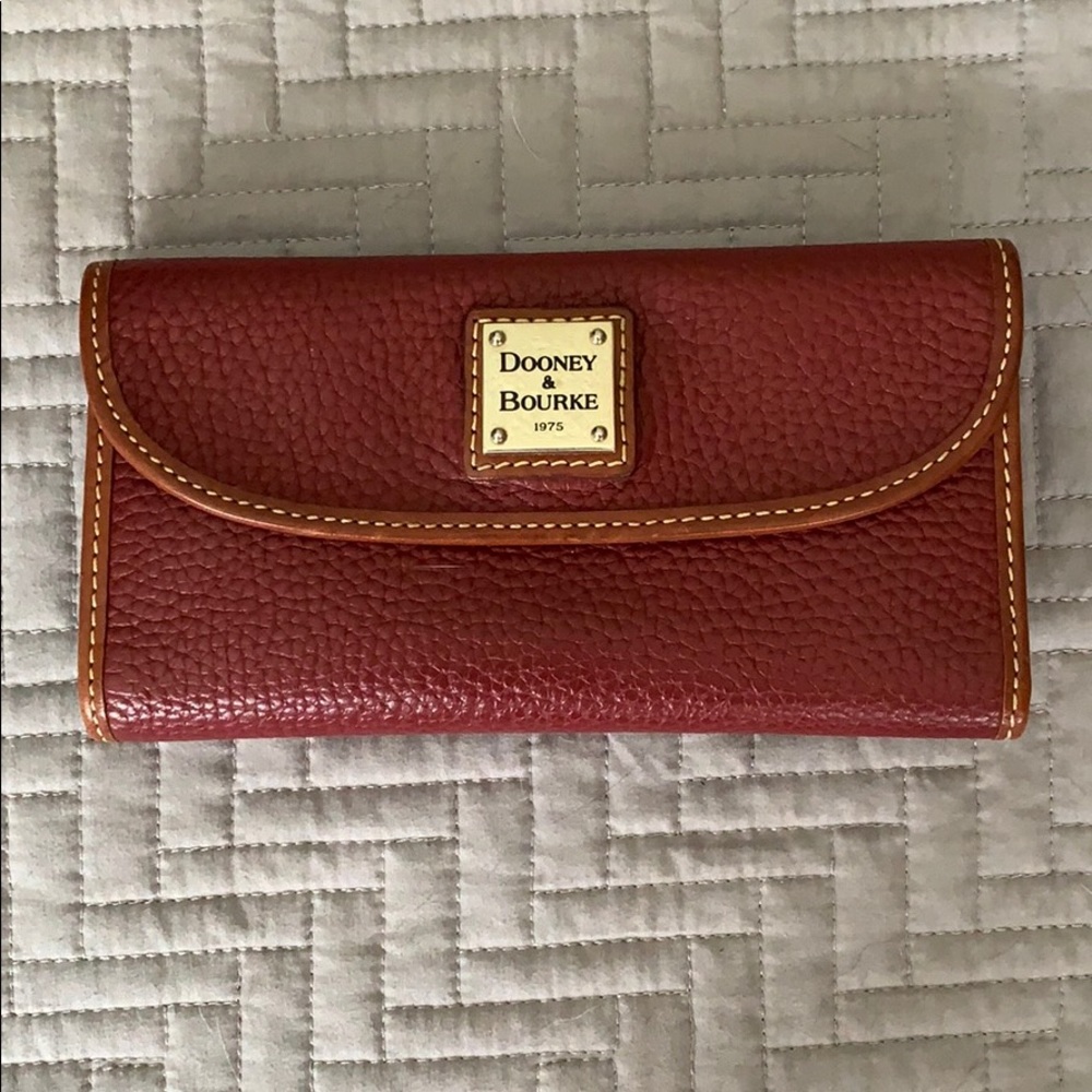 Dooney & Bourke Wallet | Red & Brown Leather